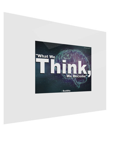 What We Think Buddha Gloss Poster Print Landscape - Choose Size-Poster Print-TooLoud-17x11"-Davson Sales