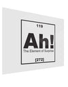 Ah the Element of Surprise Funny Science Gloss Poster Print Landscape - Choose Size by TooLoud