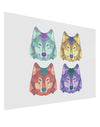 Geometric Wolf Head Pop Art Gloss Poster Print Landscape - Choose Size by TooLoud-Poster Print-TooLoud-17x11"-Davson Sales