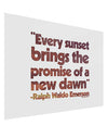 Emerson Sunset Quote Gloss Poster Print Landscape - Choose Size-Poster Print-TooLoud-17x11"-Davson Sales