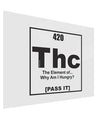 420 Element THC Funny Stoner Gloss Poster Print Landscape - Choose Size by TooLoud