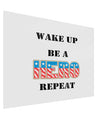 Wake Up Be A Hero Repeat Gloss Poster Print Landscape - Choose Size by TooLoud-Poster Print-TooLoud-17x11"-Davson Sales