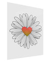 Pretty Daisy Heart Gloss Poster Print Portrait - Choose Size-Poster Print-TooLoud-11x17"-Davson Sales