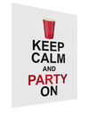 Keep Calm - Party Beer Gloss Poster Print Portrait - Choose Size-Poster Print-TooLoud-11x17"-Davson Sales