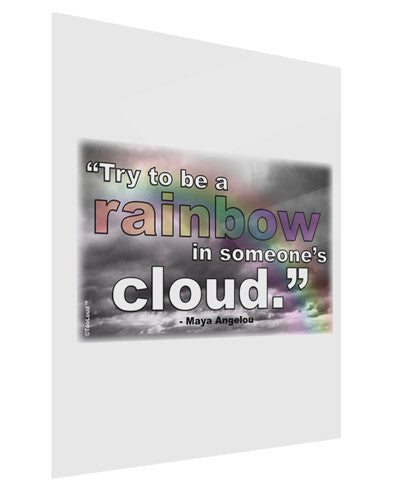 Rainbow in Cloud M Angelou Gloss Poster Print Portrait - Choose Size by TooLoud-Poster Print-TooLoud-11x17"-Davson Sales