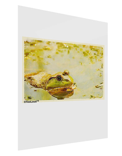 Bullfrog In Watercolor Gloss Poster Print Portrait - Choose Size by TooLoud-Poster Print-TooLoud-11x17"-Davson Sales