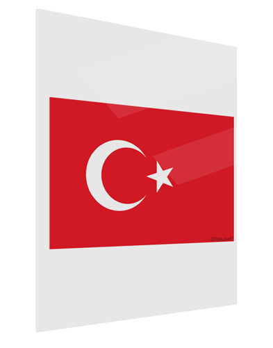 Turkey Flag Gloss Poster Print Portrait - Choose Size by TooLoud-Poster Print-TooLoud-11x17"-Davson Sales