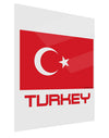 Turkey Flag with Text Gloss Poster Print Portrait - Choose Size by TooLoud-Poster Print-TooLoud-11x17"-Davson Sales