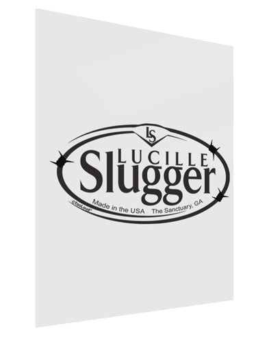 Lucille Slugger Logo Gloss Poster Print Portrait - Choose Size by TooLoud-Poster Print-TooLoud-11x17"-Davson Sales