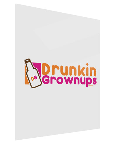 Drunken Grown ups Funny Drinking Gloss Poster Print Portrait - Choose Size by TooLoud-Poster Print-TooLoud-11x17"-Davson Sales