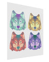 Geometric Wolf Head Pop Art Gloss Poster Print Portrait - Choose Size by TooLoud-Poster Print-TooLoud-11x17"-Davson Sales