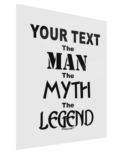 Personalized The Man The Myth The Legend Gloss Poster Print Portrait - Choose Size by TooLoud-Poster Print-TooLoud-11x17"-Davson Sales