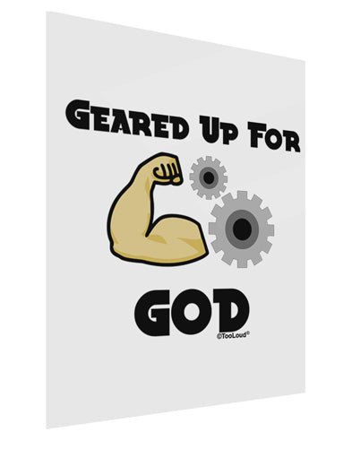 Geared Up For God Gloss Poster Print Portrait - Choose Size by TooLoud-TooLoud-11x17"-Davson Sales