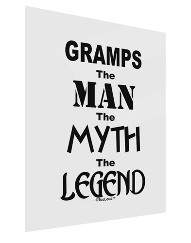 Gramps The Man The Myth The Legend Gloss Poster Print Portrait - Choose Size by TooLoud-TooLoud-11x17"-Davson Sales