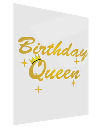 Birthday Queen Text Gloss Poster Print Portrait - Choose Size by TooLoud