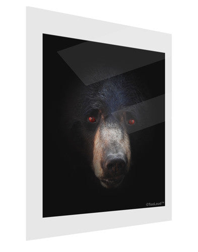 Scary Black Bear Gloss Poster Print Portrait - Choose Size-Poster Print-TooLoud-11x17"-Davson Sales