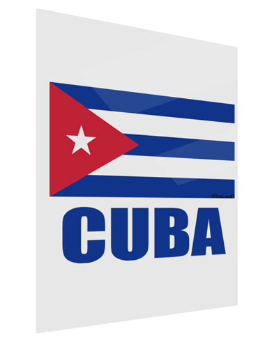 Cuba Flag Cuban Pride Gloss Poster Print Portrait - Choose Size by TooLoud-Poster Print-TooLoud-11x17"-Davson Sales