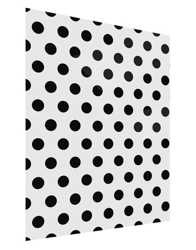 Black Polka Dots on White Gloss Poster Print Portrait - Choose Size by TooLoud-Poster Print-TooLoud-11x17"-Davson Sales