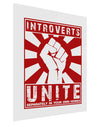 Introverts Unite Funny Gloss Poster Print Portrait - Choose Size by TooLoud-TooLoud-11x17"-Davson Sales