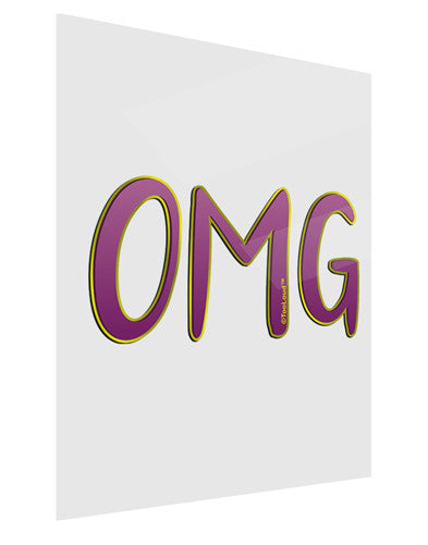 OMG Gloss Poster Print Portrait - Choose Size by TooLoud-Poster Print-TooLoud-11x17"-Davson Sales