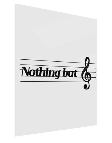 Nothing But Treble Music Pun Gloss Poster Print Portrait - Choose Size by TooLoud-Poster Print-TooLoud-11x17"-Davson Sales