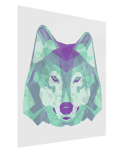 Geometric Wolf Head Gloss Poster Print Portrait - Choose Size by TooLoud-Poster Print-TooLoud-11x17"-Davson Sales