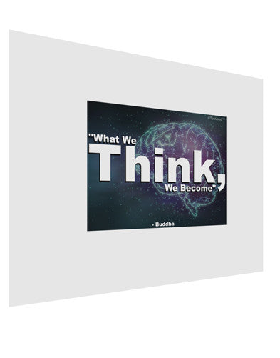 What We Think Buddha Matte Poster Print Landscape - Choose Size-Poster Print-TooLoud-17x11"-Davson Sales