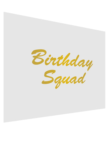 Birthday Squad Text Matte Poster Print Landscape - Choose Size by TooLoud