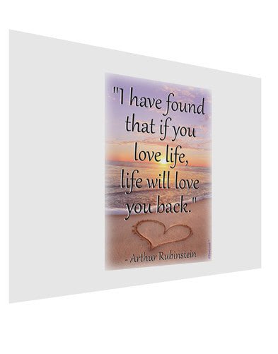 Life Will Love You Back Matte Poster Print Landscape - Choose Size by TooLoud-Poster Print-TooLoud-17x11"-Davson Sales