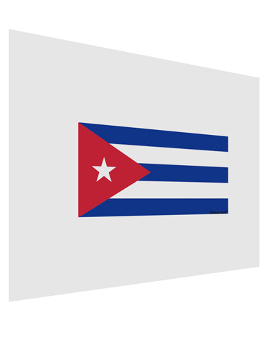 Cuba Flag Cubana Matte Poster Print Landscape - Choose Size by TooLoud-TooLoud-17x11"-Davson Sales