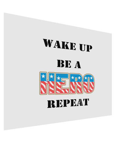 Wake Up Be A Hero Repeat Matte Poster Print Landscape - Choose Size by TooLoud-Poster Print-TooLoud-17x11"-Davson Sales