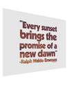 Emerson Sunset Quote Matte Poster Print Landscape - Choose Size-Poster Print-TooLoud-17x11"-Davson Sales