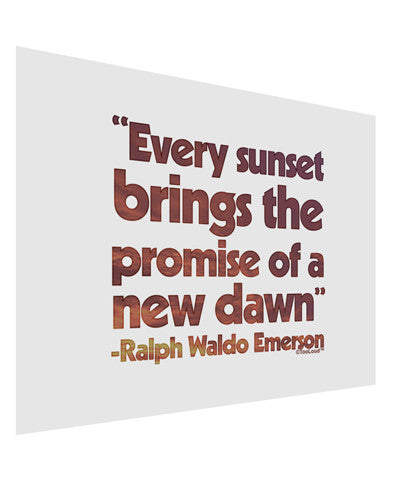 Emerson Sunset Quote Matte Poster Print Landscape - Choose Size-Poster Print-TooLoud-17x11"-Davson Sales