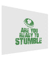 Are You Ready To Stumble Funny Matte Poster Print Landscape - Choose Size by TooLoud