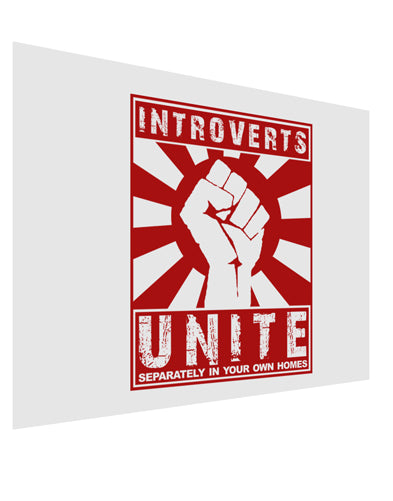 Introverts Unite Funny Matte Poster Print Landscape - Choose Size by TooLoud-TooLoud-17x11"-Davson Sales