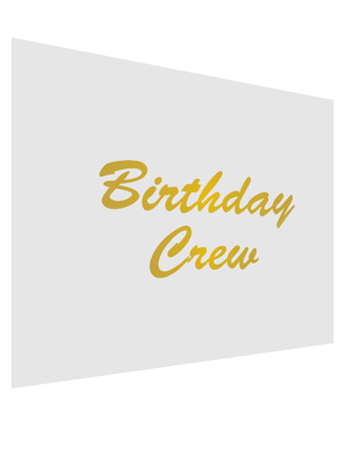 Birthday Crew Text Matte Poster Print Landscape - Choose Size by TooLoud-TooLoud-17x11"-Davson Sales