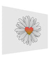 Pretty Daisy Heart Matte Poster Print Landscape - Choose Size-Poster Print-TooLoud-17x11"-Davson Sales