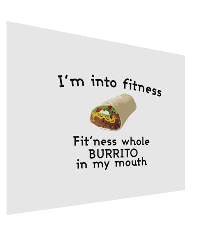 I'm Into Fitness Burrito Funny Matte Poster Print Landscape - Choose Size by TooLoud-Posters, Prints, & Visual Artwork-TooLoud-17x11"-Davson Sales