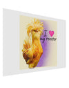 I Heart My Rooster Matte Poster Print Landscape - Choose Size-Poster Print-TooLoud-17x11"-Davson Sales