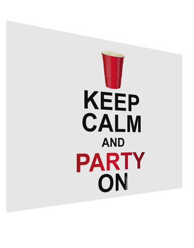Keep Calm - Party Beer Matte Poster Print Landscape - Choose Size-Poster Print-TooLoud-17x11"-Davson Sales