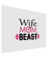 TooLoud Wife Mom Beast Matte Poster Print Landscape - Choose Size-Poster Print-TooLoud-17x11"-Davson Sales