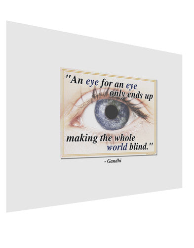 Eye For An Eye Gandhi Matte Poster Print Landscape - Choose Size by TooLoud-Poster Print-TooLoud-17x11"-Davson Sales