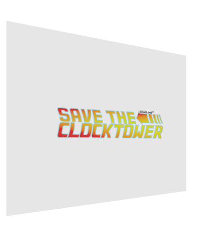 Save The Clock Tower Matte Poster Print Landscape - Choose Size by TooLoud-TooLoud-17x11"-Davson Sales