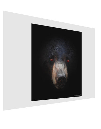 Scary Black Bear Matte Poster Print Landscape - Choose Size-Poster Print-TooLoud-17x11"-Davson Sales