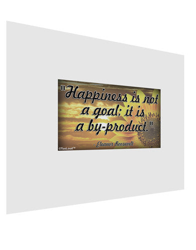 Happiness Is Not A Goal Matte Poster Print Landscape - Choose Size by TooLoud