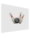 Bowling Ball with Pins Matte Poster Print Landscape - Choose Size-Poster Print-TooLoud-17x11"-Davson Sales