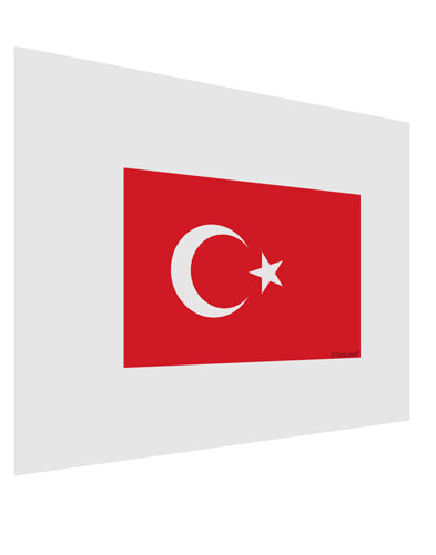 Turkey Flag Matte Poster Print Landscape - Choose Size by TooLoud-Poster Print-TooLoud-17x11"-Davson Sales