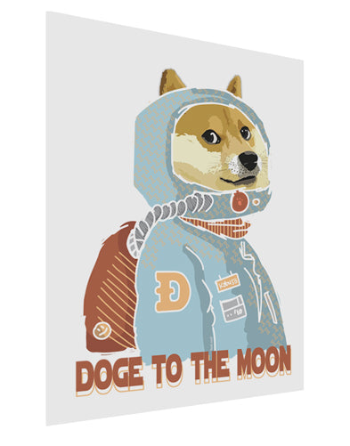 Doge to the Moon Matte Poster Print Portrait - 11x17 Inch-Poster-TooLoud-Davson Sales