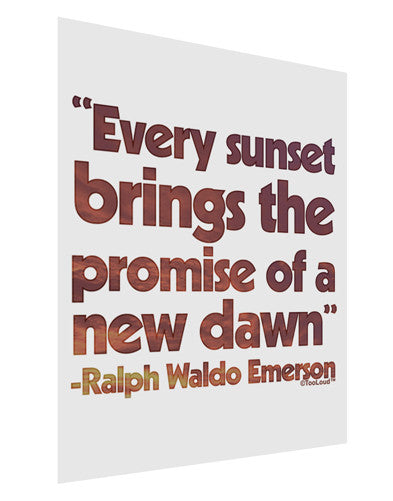 Emerson Sunset Quote Matte Poster Print Portrait - Choose Size-Poster Print-TooLoud-11x17"-Davson Sales