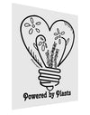 Powered by Plants Matte Poster Print Portrait - 11x17 Inch-Poster-TooLoud-Davson Sales
